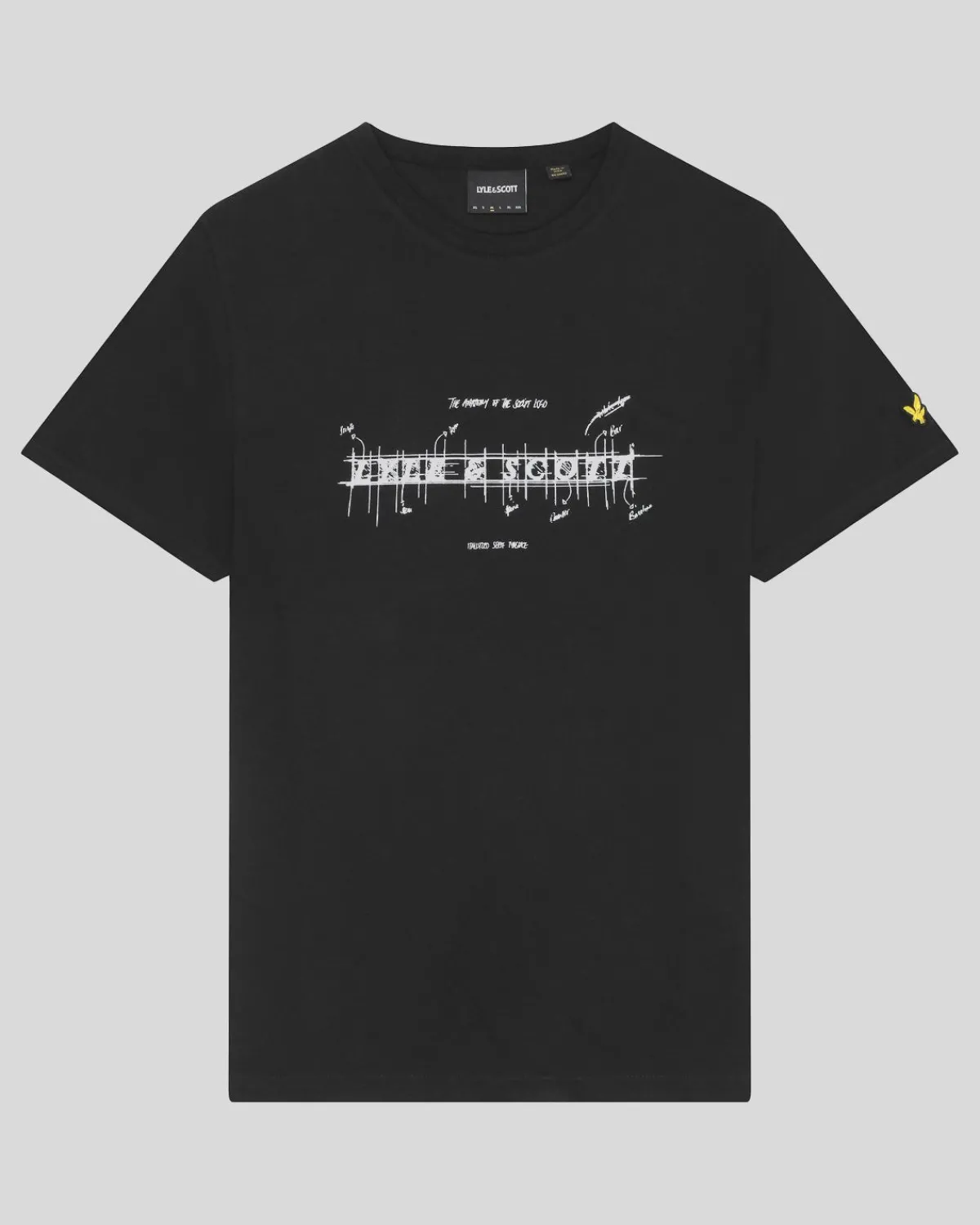 anatomie_der_schrift_grafik_tshirt_4-1.webp Lyle & Scott T-shirts<Anatomie der Schrift Grafik T-Shirt JetBlack