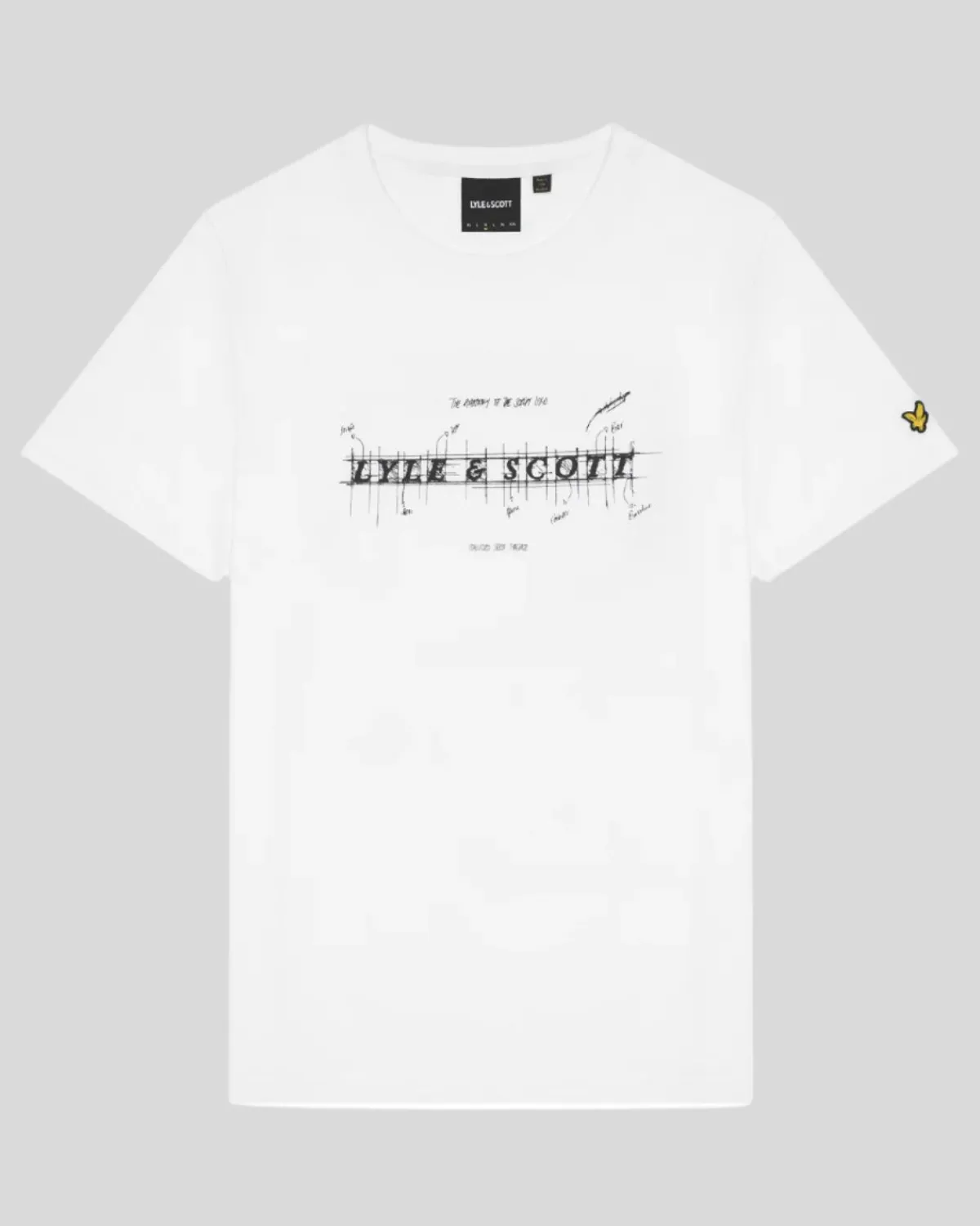 anatomie_der_schrift_grafik_tshirt_4.webp Lyle & Scott Vermächtnis | T-shirts<Anatomie der Schrift Grafik T-Shirt White