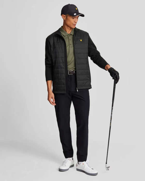 Lyle & Scott Golf<Baffle gesteppte Golf Jacke mit durchgehendem Reißverschluss JetBlack