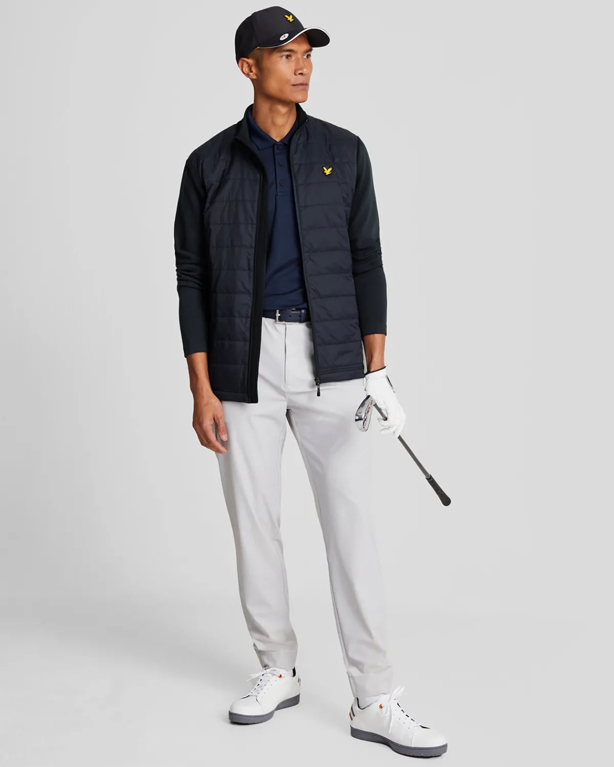 baffle_gesteppte_golf_jacke_mit_durchgehendem_reiverschluss_1.webp Lyle & Scott Golf<Baffle gesteppte Golf Jacke mit durchgehendem Reißverschluss DarkNavy
