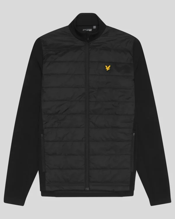 Lyle & Scott Golf<Baffle gesteppte Golf Jacke mit durchgehendem Reißverschluss JetBlack