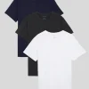 Lyle & Scott Geschenk-sets<Basic 3er Pack T-Shirt Weiß/Holzkohle-Mergel/Peakoat