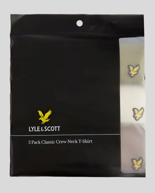Lyle & Scott Geschenk-sets<Basic 3er Pack T-Shirt GetrockneterKräuter/Bimsstein/Geweih