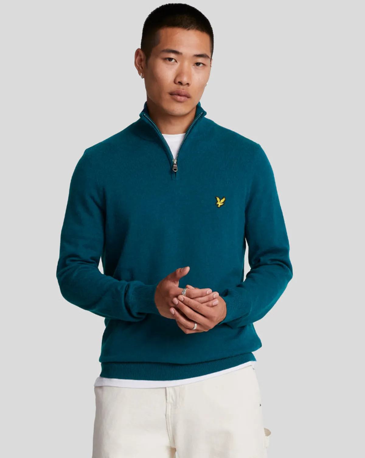 baumwolle_merino__reiverschluss_pullover_0-1.webp Lyle & Scott Pullover & Strickwaren<Baumwolle Merino 1/4 Reißverschluss Pullover ApresNavy