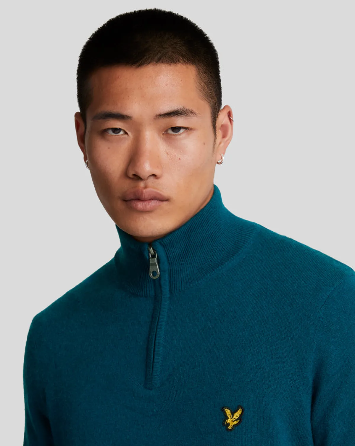 baumwolle_merino__reiverschluss_pullover_3-1.webp Lyle & Scott Pullover & Strickwaren<Baumwolle Merino 1/4 Reißverschluss Pullover ApresNavy