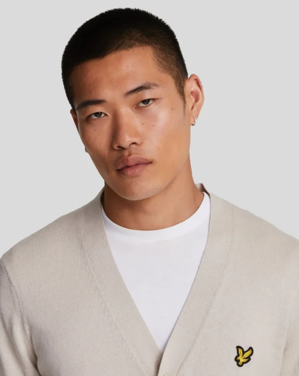Lyle & Scott Pullover & Strickwaren<Baumwolle Merino V-Ausschnitt Strickjacke Cove