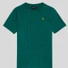 Lyle & Scott Kinder Polos & T-shirts<Bedrucktes T-Shirt für Kinder DeepEmerald