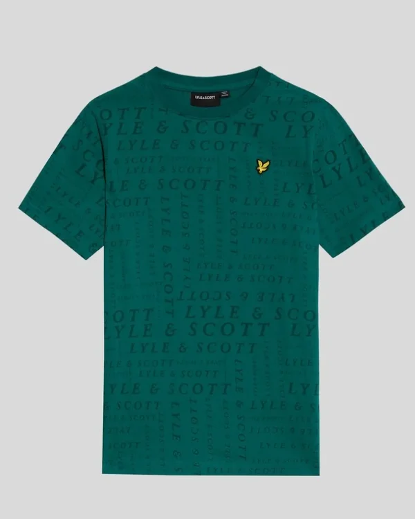 Lyle & Scott Kinder Polos & T-shirts<Bedrucktes T-Shirt für Kinder DeepEmerald