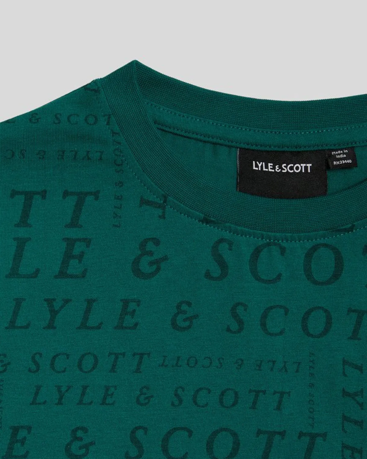 bedrucktes_tshirt_fr_kinder_2.webp Lyle & Scott Kinder Polos & T-shirts<Bedrucktes T-Shirt für Kinder DeepEmerald