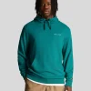 Lyle & Scott Drehbuchsticke | Kapuzenpullover<Bestickter Loopback-Kapuzenpullover Gerichtsgrün