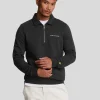 Lyle & Scott Drehbuchsticke | Pullover & Strickwaren<Bestickter Pullover mit 1/4 Reißverschluss und Kragen JetBlack/White