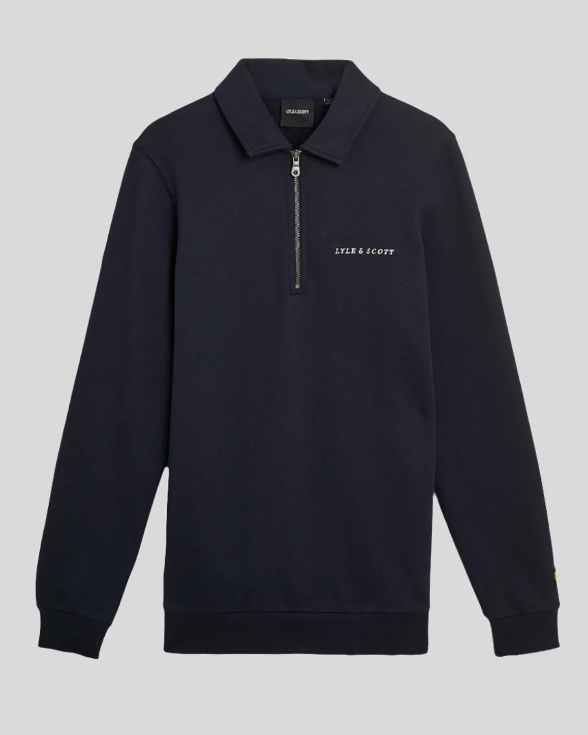 bestickter_pullover_mit__reiverschluss_und_kragen_4-1.webp Lyle & Scott Drehbuchsticke<Bestickter Pullover mit 1/4 Reißverschluss und Kragen DarkNavy/Cove