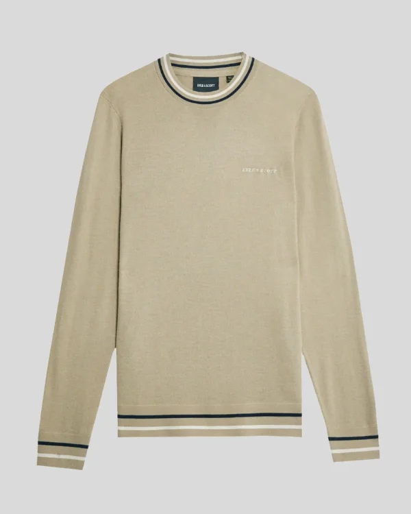 Lyle & Scott Drehbuchsticke | Pullover & Strickwaren<Bestickter Pullover mit Rundhalsausschnitt SageUniform