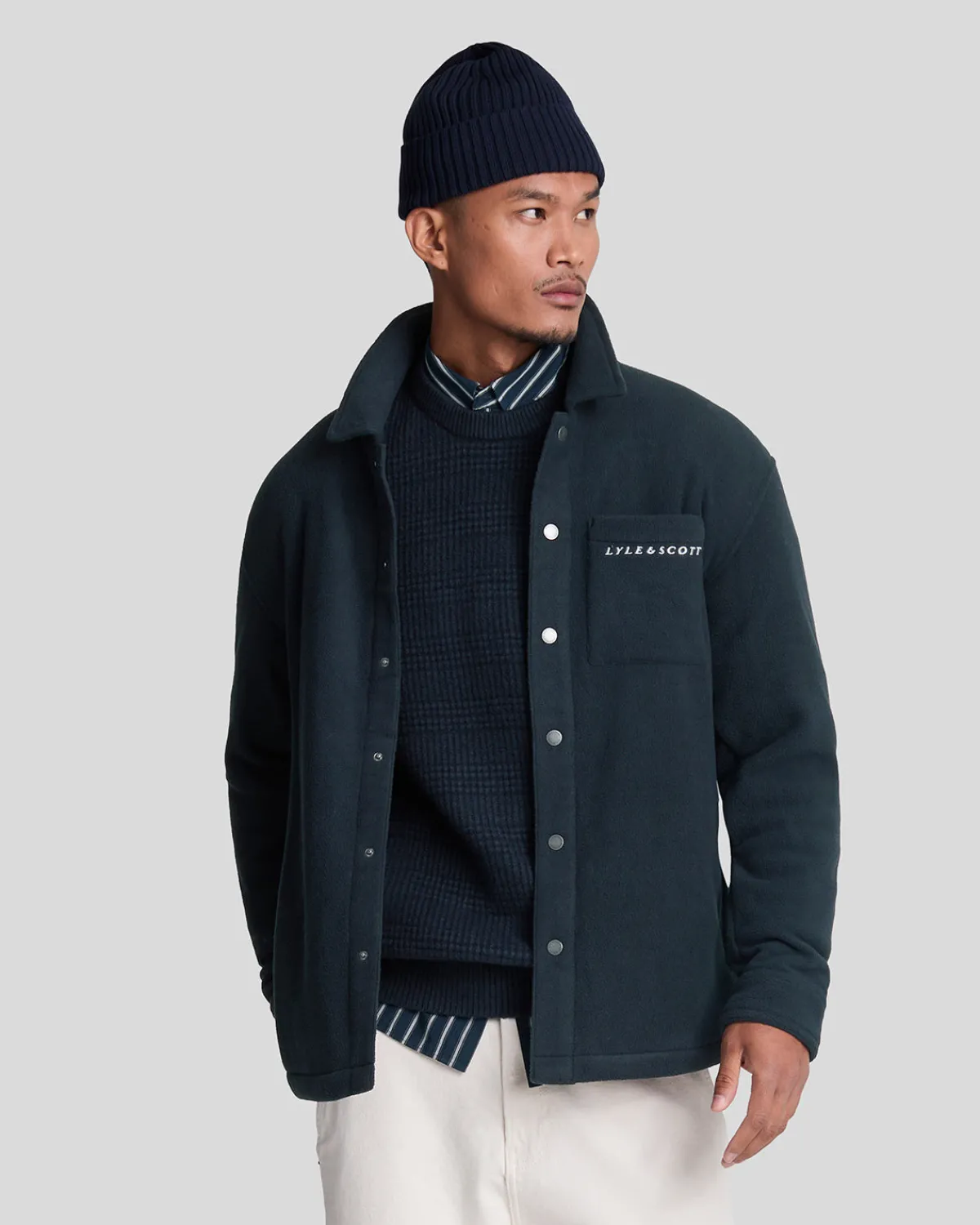 besticktes_fleece_berhemd_0-1.webp Lyle & Scott Vermächtnis<Besticktes Fleece Überhemd DunkleMarine