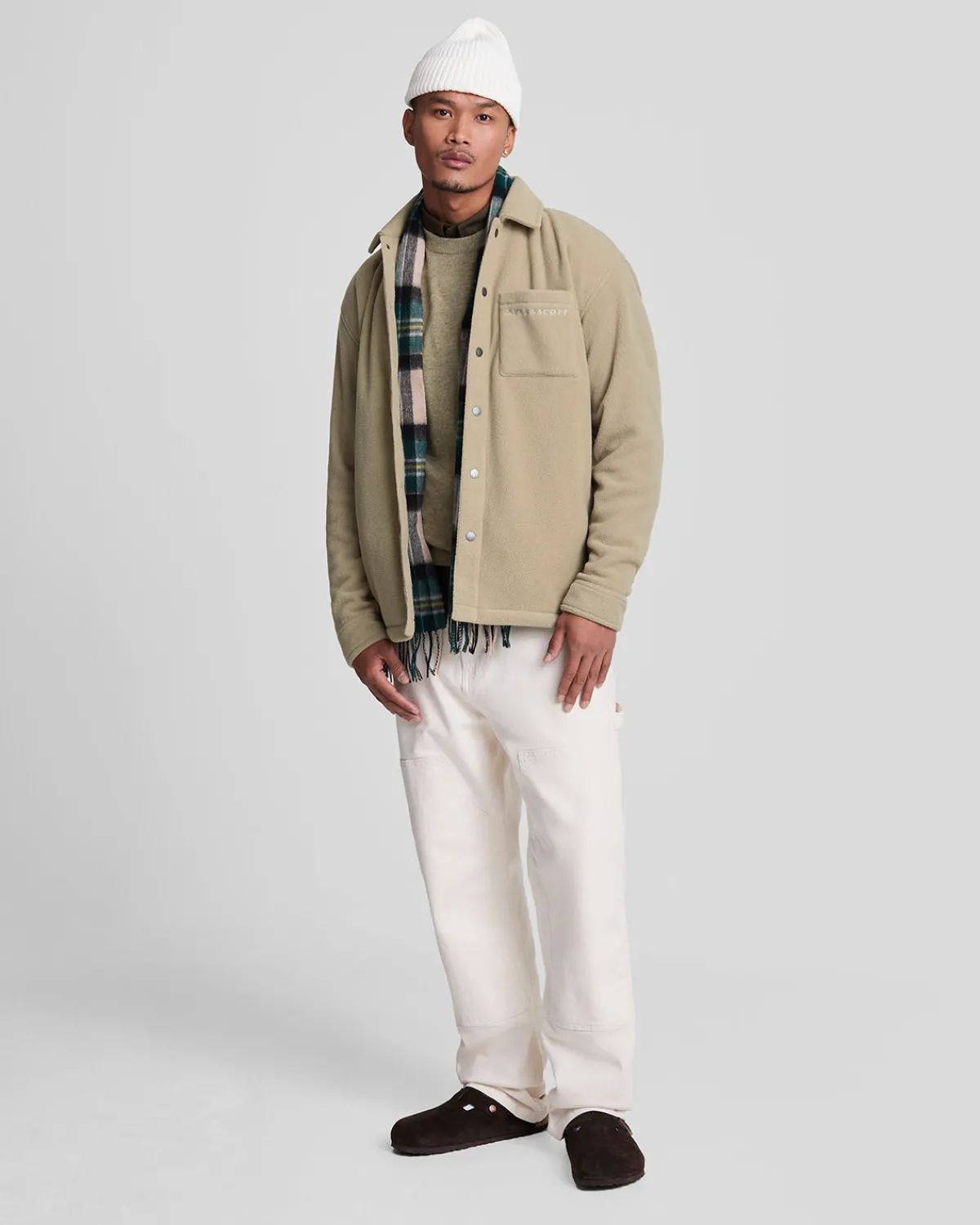 besticktes_fleece_berhemd_1.webp Lyle & Scott Drehbuchsticke<Besticktes Fleece Überhemd SageUniform
