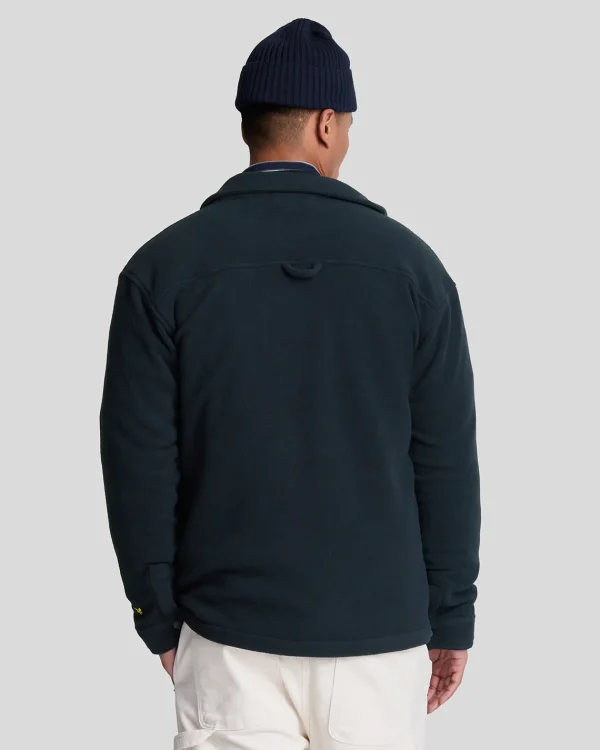 Lyle & Scott Vermächtnis<Besticktes Fleece Überhemd DunkleMarine
