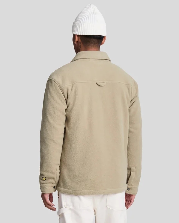 Lyle & Scott Drehbuchsticke<Besticktes Fleece Überhemd SageUniform