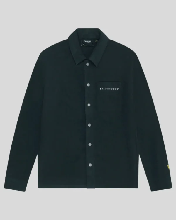 Lyle & Scott Vermächtnis<Besticktes Fleece Überhemd DunkleMarine
