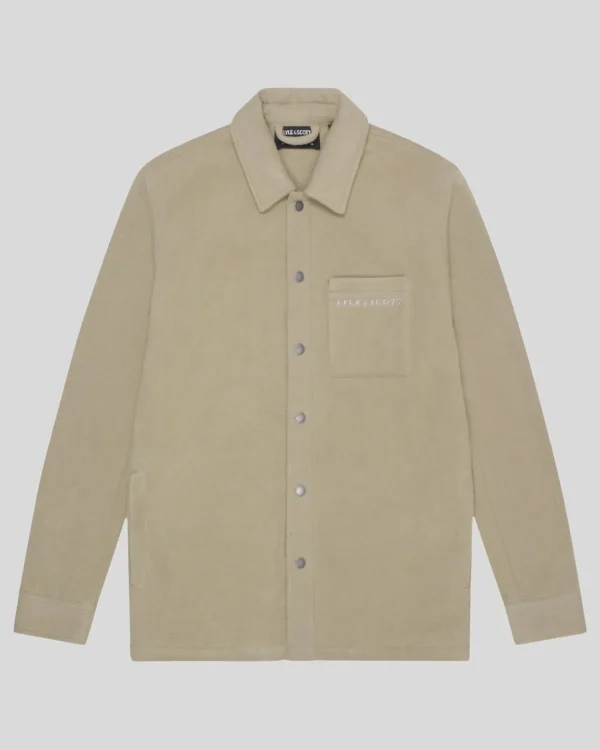 Lyle & Scott Drehbuchsticke<Besticktes Fleece Überhemd SageUniform