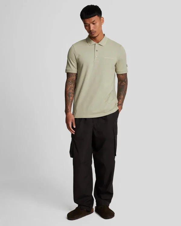 Lyle & Scott Drehbuchsticke | Polohemden<Besticktes Polohemd DriedSage/Cove