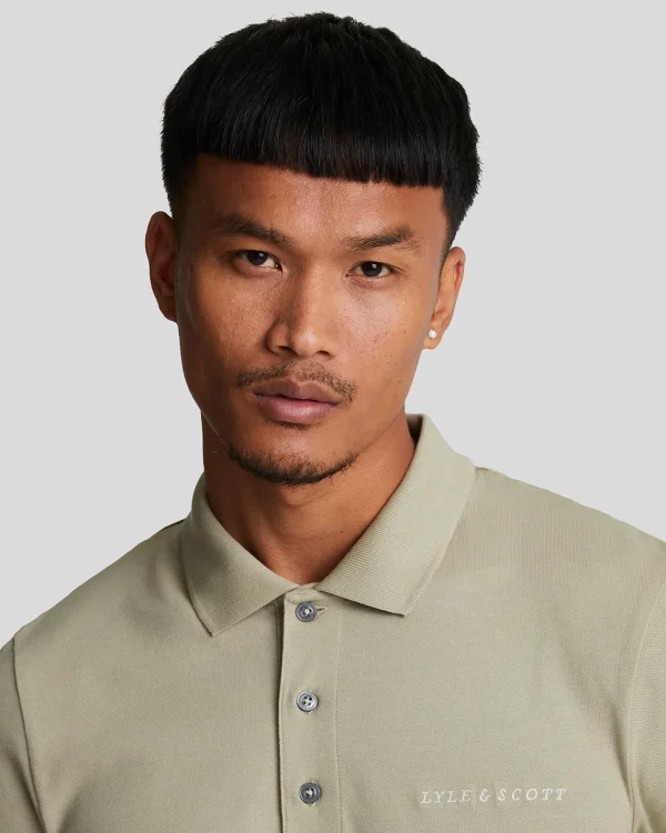 Lyle & Scott Drehbuchsticke | Polohemden<Besticktes Polohemd DriedSage/Cove