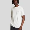 Lyle & Scott Drehbuchsticke | T-shirts<Besticktes T-Shirt White/JetBlack