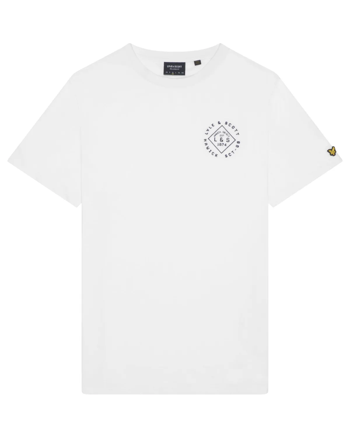 briefmarkentshirt_4.webp Lyle & Scott Vermächtnis | T-shirts<Briefmarken-T-Shirt White