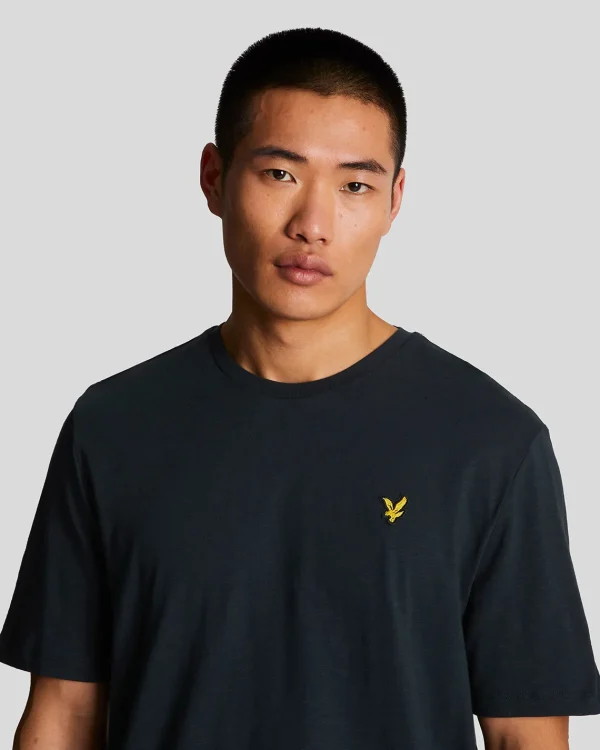 Lyle & Scott Vermächtnis | T-shirts<Chunky Slub T-Shirt DunkleMarine