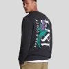 Lyle & Scott Vermächtnis | Sweatshirts<Distel Flora Bedrucktes Sweatshirt mit Rundhalsausschnitt Saddle