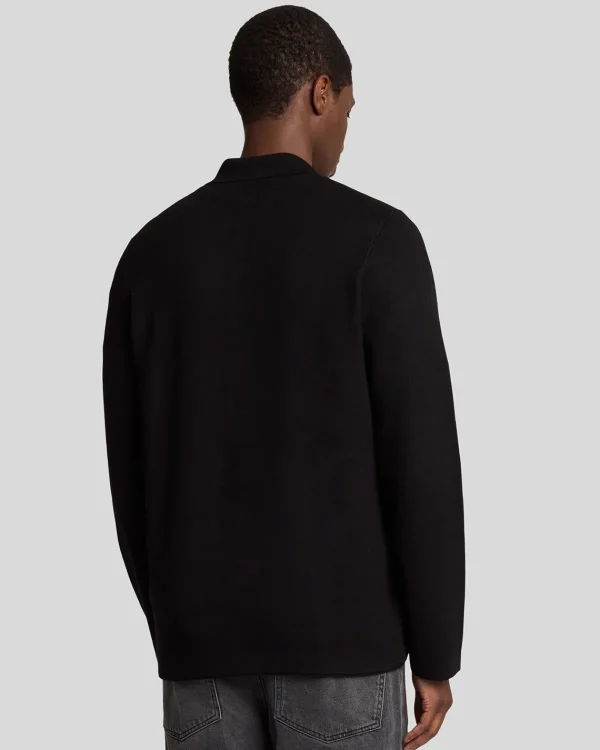 Lyle & Scott Vermächtnis | Hemden<Doppelt gestricktes Hemd JetBlack