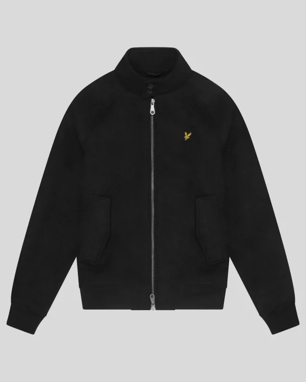 Lyle & Scott Groß & Groß | Übergrößen<Double Face Wolle Harrington Jacke JetBlack