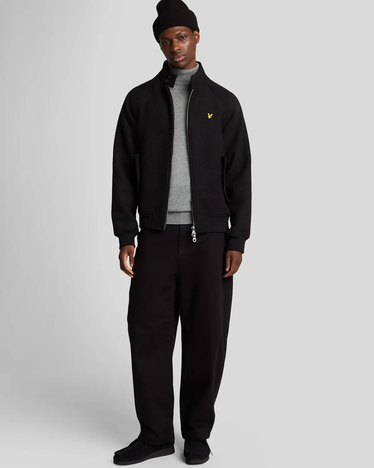 double_face_wolle_harrington_jacke_1.webp Lyle & Scott Vermächtnis<Double Face Wolle Harrington Jacke JetBlack