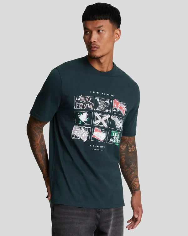 Lyle & Scott Vermächtnis | T-shirts<Ein Führer durch Schottland Grafik T-Shirt DarkNavy