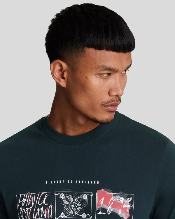 Lyle & Scott Vermächtnis | T-shirts<Ein Führer durch Schottland Grafik T-Shirt DarkNavy