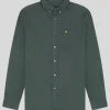 Lyle & Scott Groß & Groß | Übergrößen<Einfarbiges Flanellhemd DeepGreen