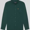Lyle & Scott Groß & Groß | Übergrößen<Einfarbiges Flanellhemd ArgyleTeal