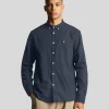 Lyle & Scott Hemden<Einfarbiges Flanellhemd Gunmetal