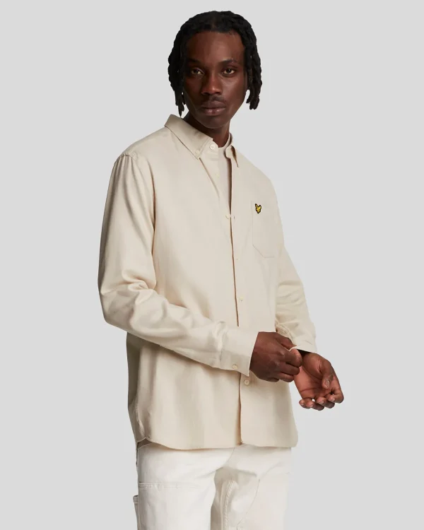 Lyle & Scott Hemden<Einfarbiges Flanellhemd Bucht