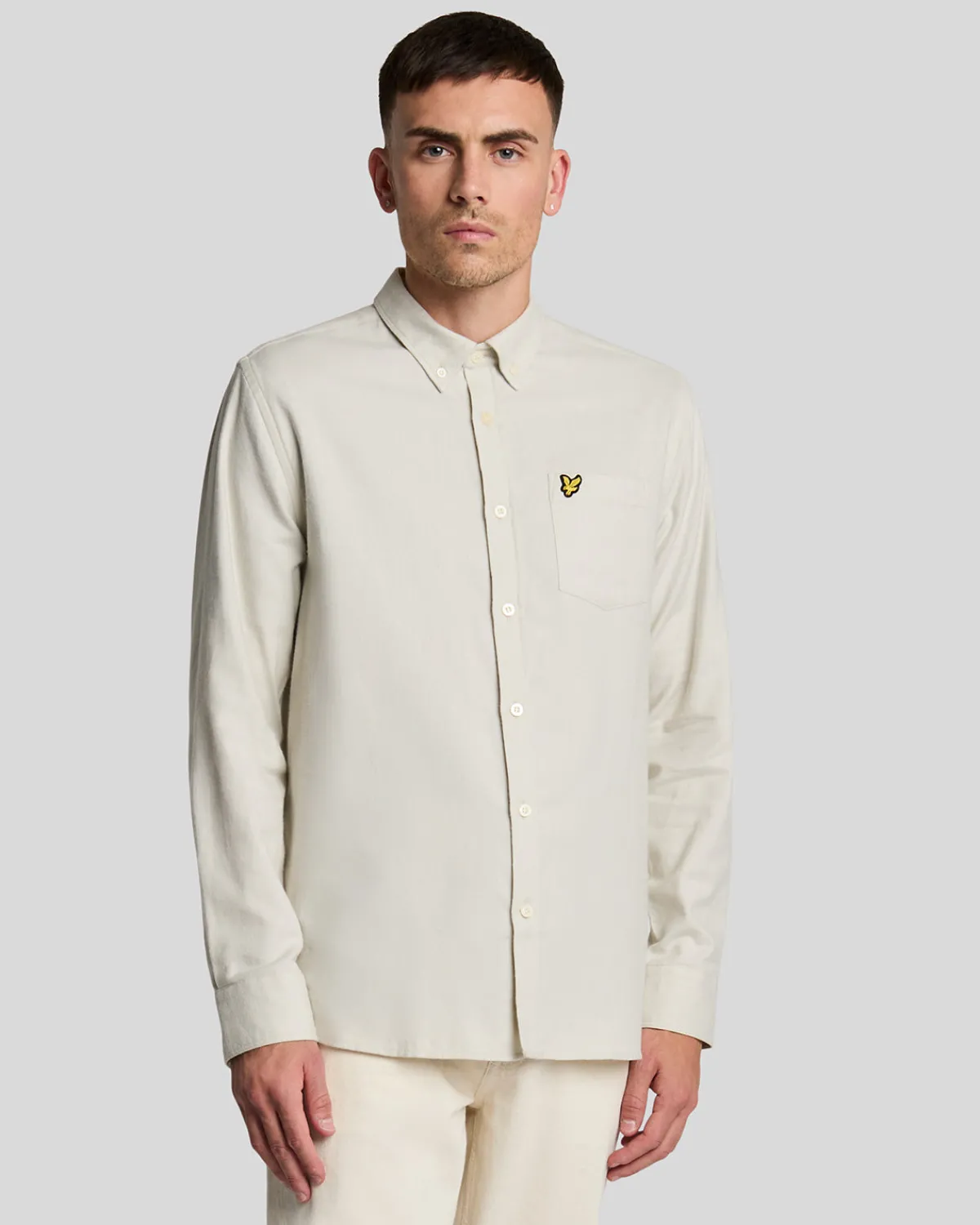 einfarbiges_flanellhemd_0.webp Lyle & Scott Vermächtnis | Hemden<Einfarbiges Flanellhemd Canvas