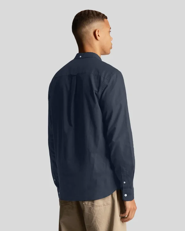 Lyle & Scott Hemden<Einfarbiges Flanellhemd Gunmetal
