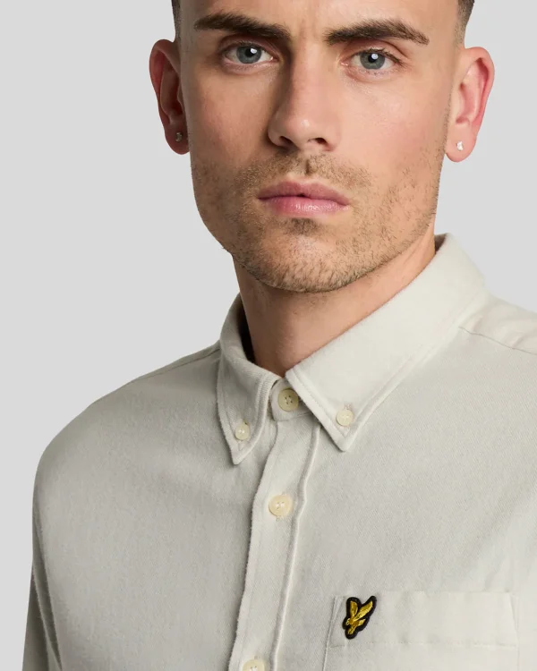 Lyle & Scott Vermächtnis | Hemden<Einfarbiges Flanellhemd Canvas