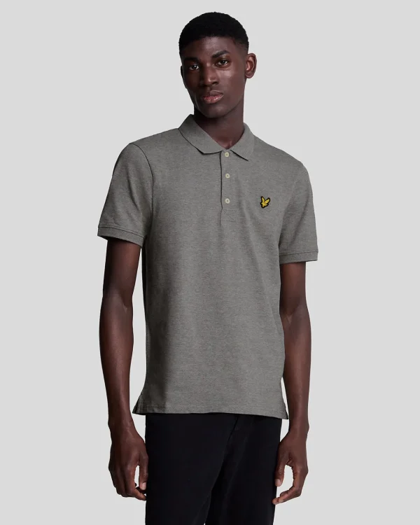 Lyle & Scott Grundlegendes | Polohemden<Einfarbiges Polohemd MidGreyMargel