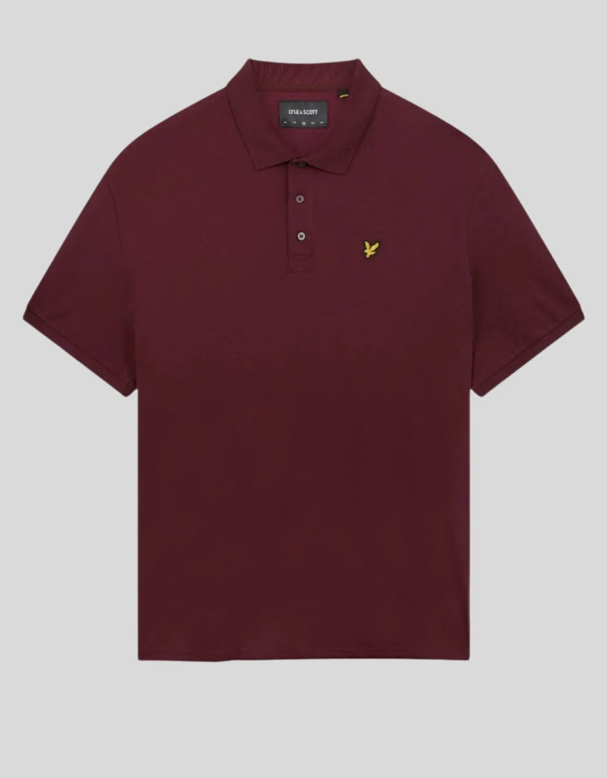 einfarbiges_polohemd_0-15.webp Lyle & Scott Groß & Groß | Übergrößen<Einfarbiges Polohemd Burgund