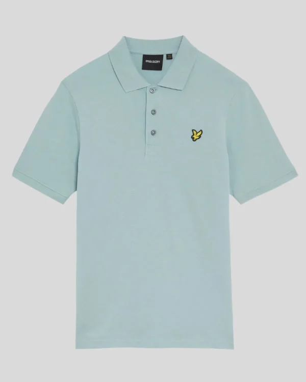 Lyle & Scott Groß & Groß | Übergrößen<Einfarbiges Polohemd BlueSmoke