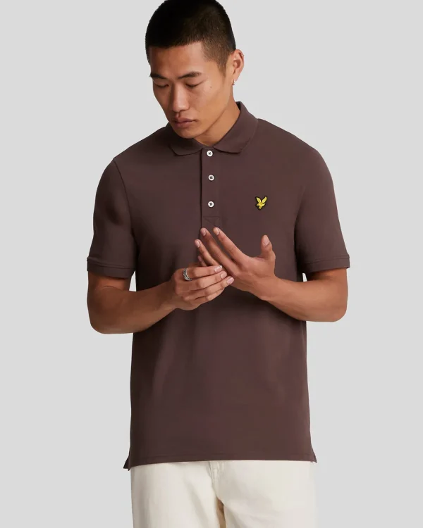 Lyle & Scott Polohemden<Einfarbiges Polohemd DeepMahogany