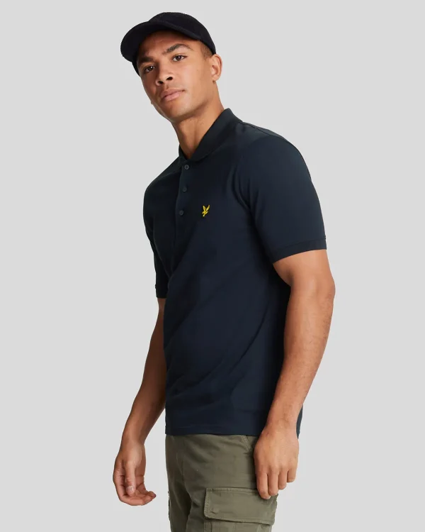 Lyle & Scott Polohemden<Einfarbiges Polohemd DunkleMarine