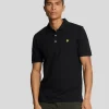 Lyle & Scott Grundlegendes | Polohemden<Einfarbiges Polohemd Pechschwarz