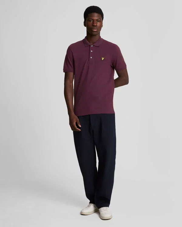 Lyle & Scott Grundlegendes | Polohemden<Einfarbiges Polohemd Burgund