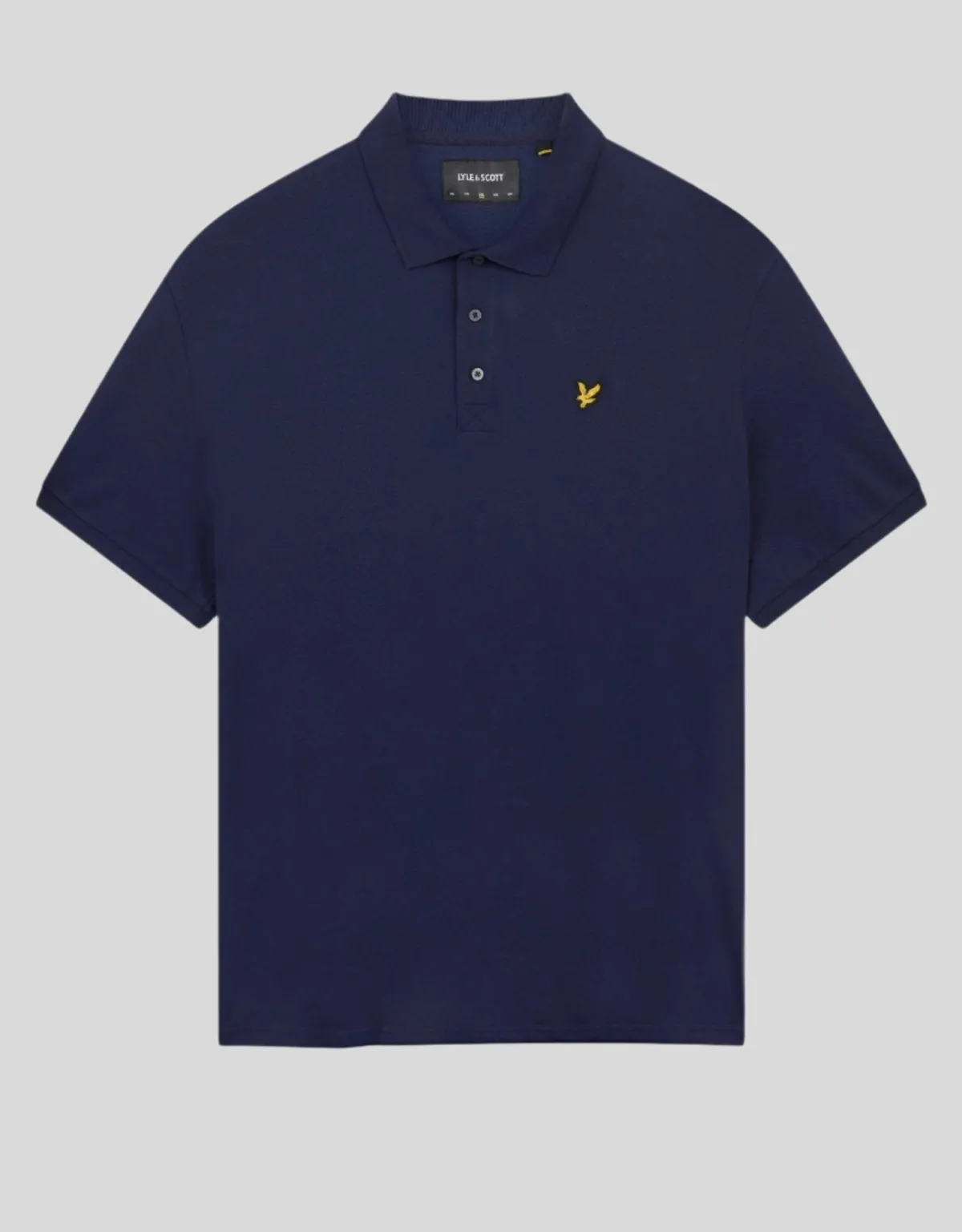einfarbiges_polohemd_0-7.webp Lyle & Scott Groß & Groß | Übergrößen<Einfarbiges Polohemd Marine