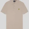 Lyle & Scott Groß & Groß | Übergrößen<Einfarbiges Polohemd HeritageTaupe